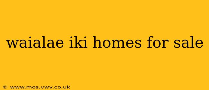 waialae iki homes for sale