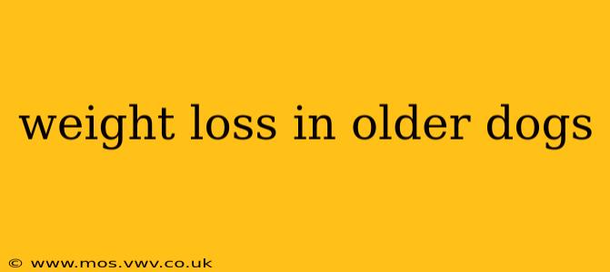 weight loss in older dogs