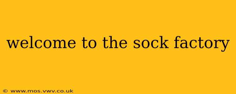 welcome to the sock factory