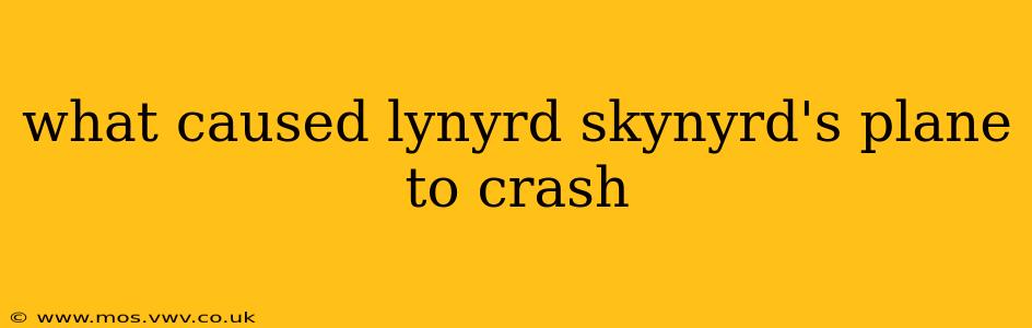 what caused lynyrd skynyrd's plane to crash