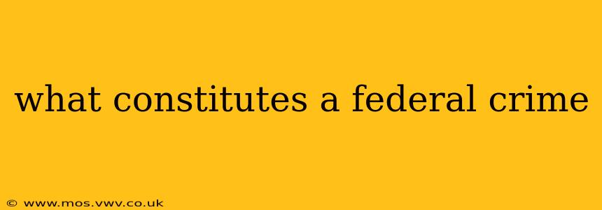 what constitutes a federal crime
