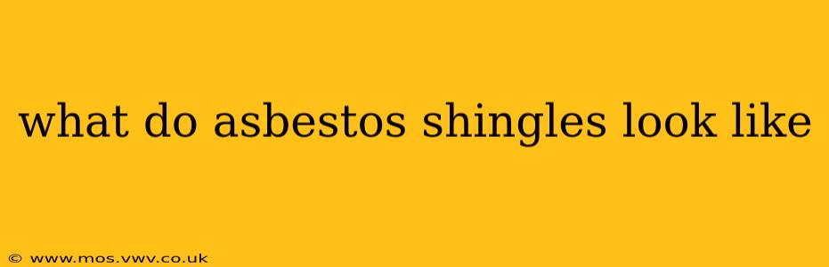 what do asbestos shingles look like