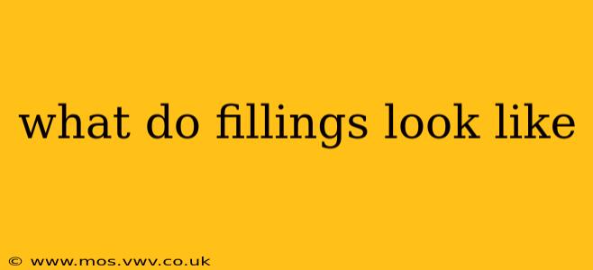 what do fillings look like