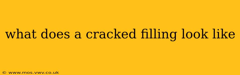 what does a cracked filling look like