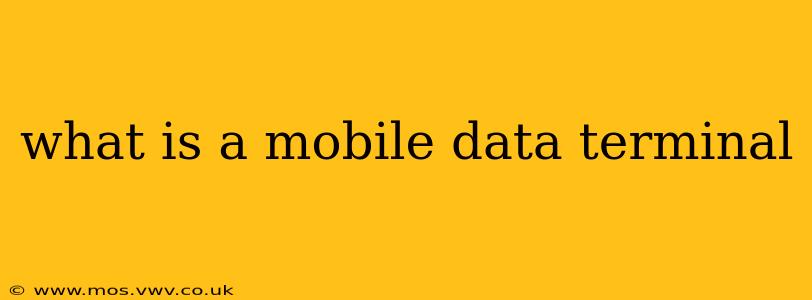 what is a mobile data terminal