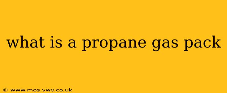 what is a propane gas pack