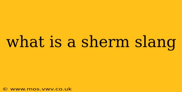 what is a sherm slang