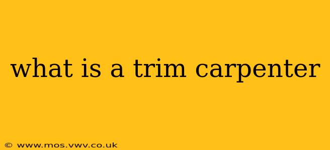 what is a trim carpenter