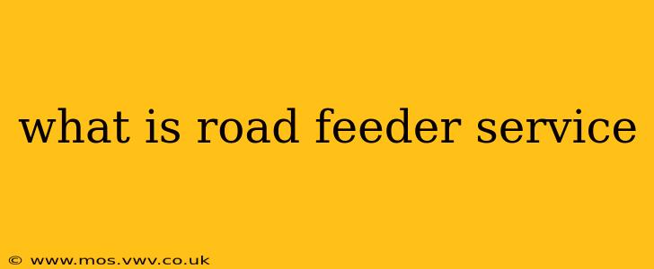 what is road feeder service