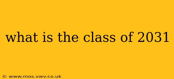 what is the class of 2031