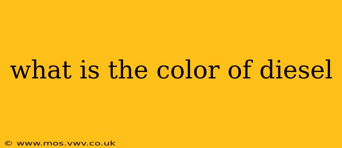 what is the color of diesel