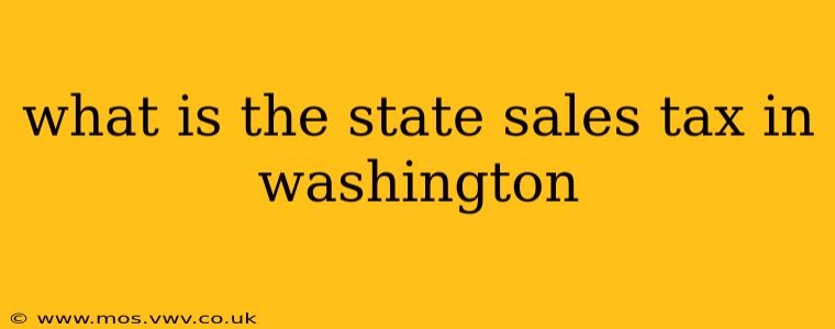 what is the state sales tax in washington