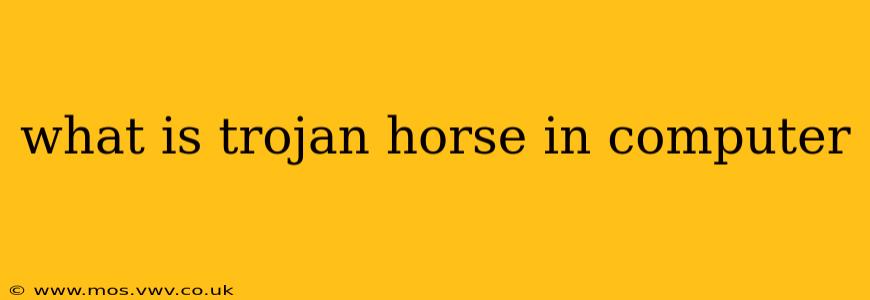 what is trojan horse in computer