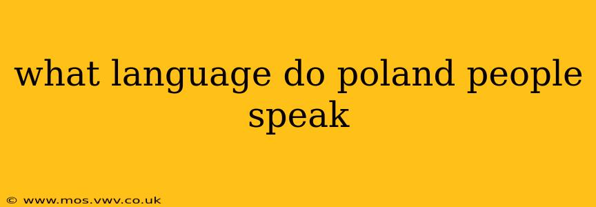 what language do poland people speak