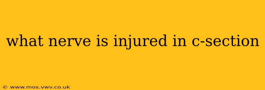 what nerve is injured in c-section