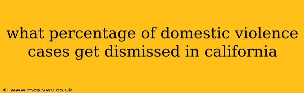 what percentage of domestic violence cases get dismissed in california
