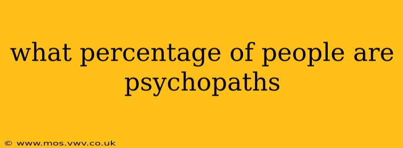 what percentage of people are psychopaths