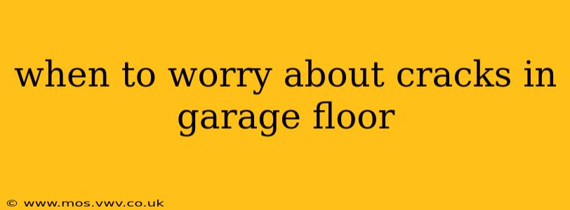 when to worry about cracks in garage floor
