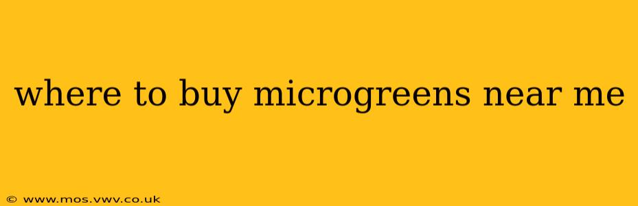 where to buy microgreens near me