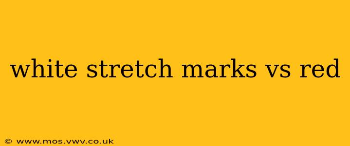 white stretch marks vs red