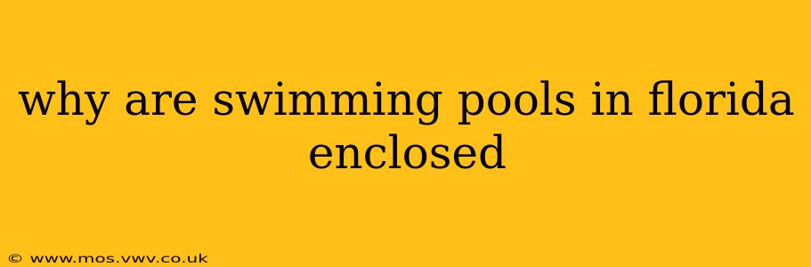 why are swimming pools in florida enclosed