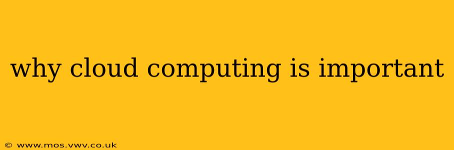 why cloud computing is important