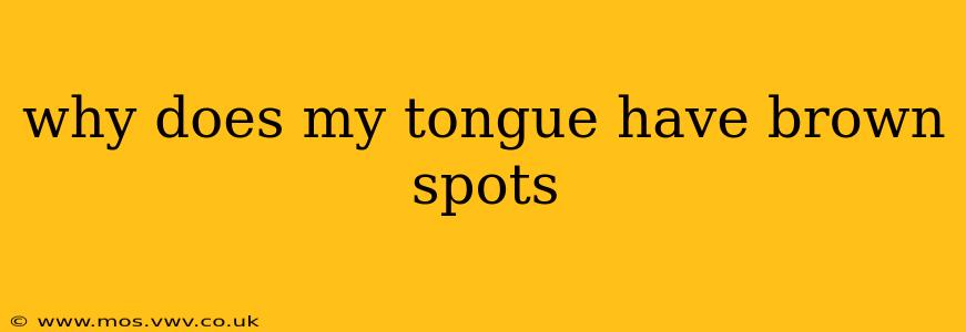 why does my tongue have brown spots