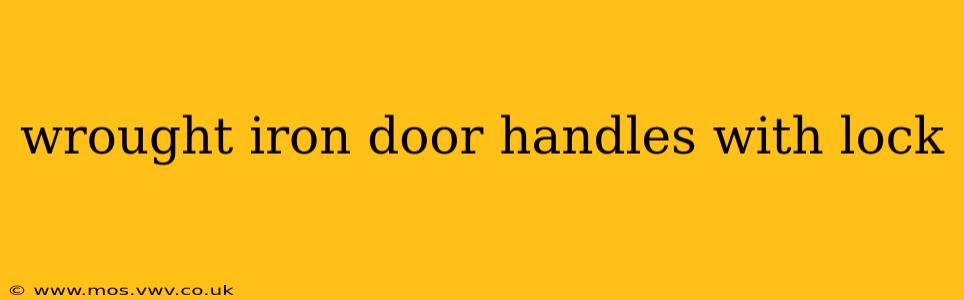 wrought iron door handles with lock