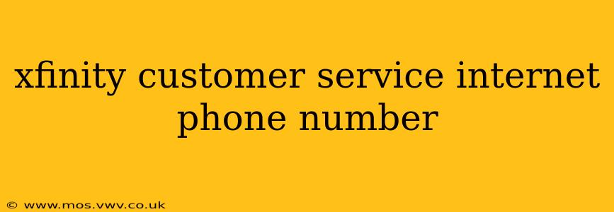 xfinity customer service internet phone number