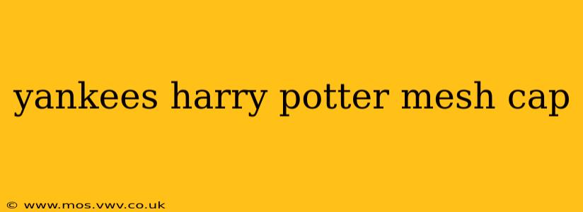 yankees harry potter mesh cap