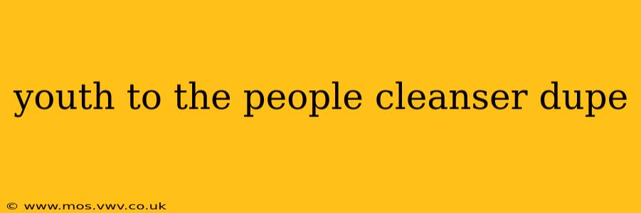 youth to the people cleanser dupe