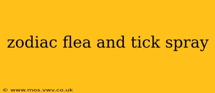 zodiac flea and tick spray